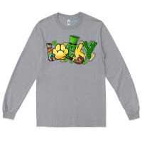 Heather Grey lucky pet  St. Patrick's Long Sleeve Tee - HowdyJamesFarm