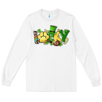 White lucky pet  St. Patrick's Long Sleeve Tee - HowdyJamesFarm