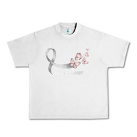 Lunar Rock pretty white ribbon support lung cancer awareness t shirt Urban Heavy Tee - Craftify