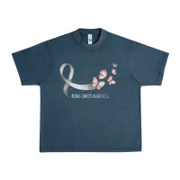 Midnight Navy pretty white ribbon support lung cancer awareness t shirt Urban Heavy Tee - Craftify