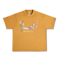 Peanut Butter pretty white ribbon support lung cancer awareness t shirt Urban Heavy Tee - Craftify
