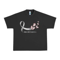 Pretty White Ribbon Support Lung Cancer Awareness T Shirt Urban Heavy Tee | Teevron