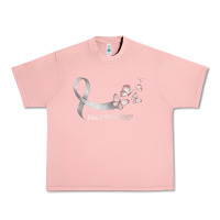 Salmon pretty white ribbon support lung cancer awareness t shirt Urban Heavy Tee - Craftify