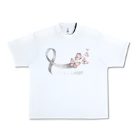 White pretty white ribbon support lung cancer awareness t shirt Urban Heavy Tee - Craftify