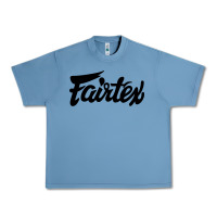 Pebble Blue Fairtex Combat Sport Style Black Urban Heavy Tee - Craftify