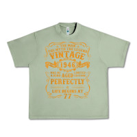 Oil Green vintage 1946 the man myth legend 77 year old birthday gifts Urban Heavy Tee - trangStudio
