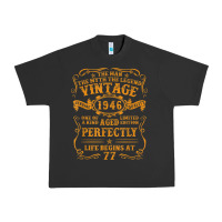 Pigment Black vintage 1946 the man myth legend 77 year old birthday gifts Urban Heavy Tee - trangStudio