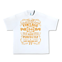 White vintage 1946 the man myth legend 77 year old birthday gifts Urban Heavy Tee - trangStudio