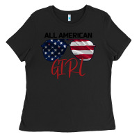 Black All American Girl Ladies Tee - Bettercallsaul