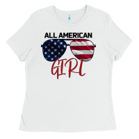 White All American Girl Ladies Tee - Bettercallsaul