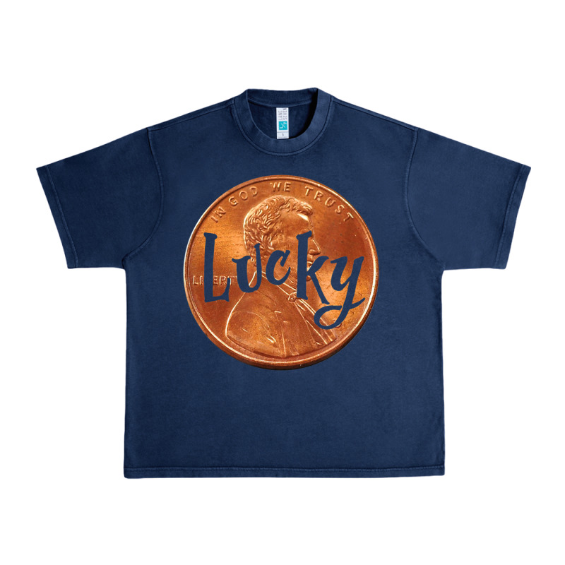 Cute Good Luck Gift - Lucky Penny Urban Heavy Tee by Craftify | Teevron