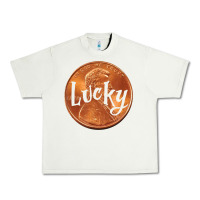 Pistachio Cute Good Luck Gift - Lucky Penny Urban Heavy Tee - Craftify