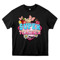Black super teacher Heavy Core Tee - BarkalooDesign