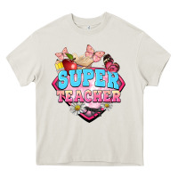 Cream super teacher Heavy Core Tee - BarkalooDesign