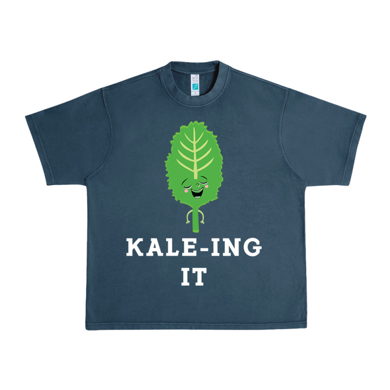 Kaleing It Kale Art For Vegans Vegetarians Urban Heavy Tee by Craftify | Teevron