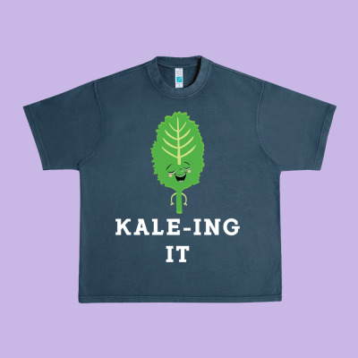 Kaleing It Kale Art For Vegans Vegetarians Urban Heavy Tee Designed By Craftify
