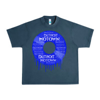 Midnight Navy detroit motown record t shirt motown record t shirt Urban Heavy Tee - Craftify
