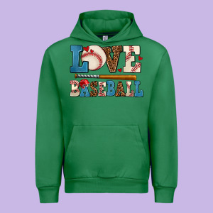 Love Baseball Urban Hoodie Designed By Adodesignshop