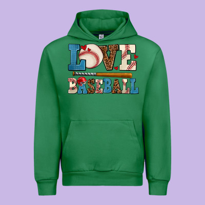 Love Baseball Urban Hoodie Designed By Adodesignshop