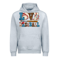 Heather Grey love baseball Urban Hoodie - AdoDesignShop