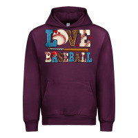 Mauve Wine love baseball Urban Hoodie - AdoDesignShop