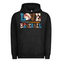 Pigment Black love baseball Urban Hoodie - AdoDesignShop
