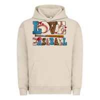 Pigment French Oak love baseball Urban Hoodie - AdoDesignShop