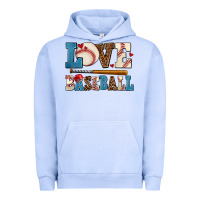 Pigment Grape Ice love baseball Urban Hoodie - AdoDesignShop