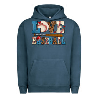 Pigment Midnight Navy love baseball Urban Hoodie - AdoDesignShop