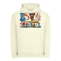 Pigment Pistachio love baseball Urban Hoodie - AdoDesignShop