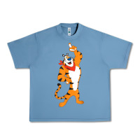 Pebble Blue Frosted Flakes Tony The Tiger T Shirt Urban Heavy Tee - Craftify