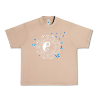 Burro yin yang with butterflies ancient chinese yin yang Urban Heavy Tee - Craftify