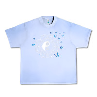 Grape Ice yin yang with butterflies ancient chinese yin yang Urban Heavy Tee - Craftify