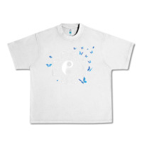 Lunar Rock yin yang with butterflies ancient chinese yin yang Urban Heavy Tee - Craftify