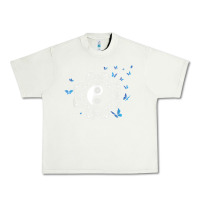 Pistachio yin yang with butterflies ancient chinese yin yang Urban Heavy Tee - Craftify