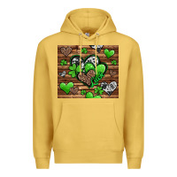 Antique Gold st patricks day hearts Premium Hoodie - Jasminsmagicworld