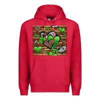 Cardinal st patricks day hearts Premium Hoodie - Jasminsmagicworld