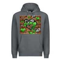 Rock st patricks day hearts Premium Hoodie - Jasminsmagicworld