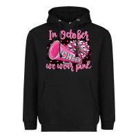 Black in october we wear pink cheer Heavyweight Hoodie - BarkalooDesign