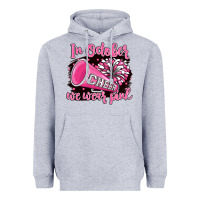Heather Grey in october we wear pink cheer Heavyweight Hoodie - BarkalooDesign
