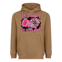 Toasted Coconut in october we wear pink cheer Heavyweight Hoodie - BarkalooDesign