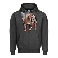Charcoal Heather Baby Spotted Pig Zipper Hoodie - LillyAllenDesigns