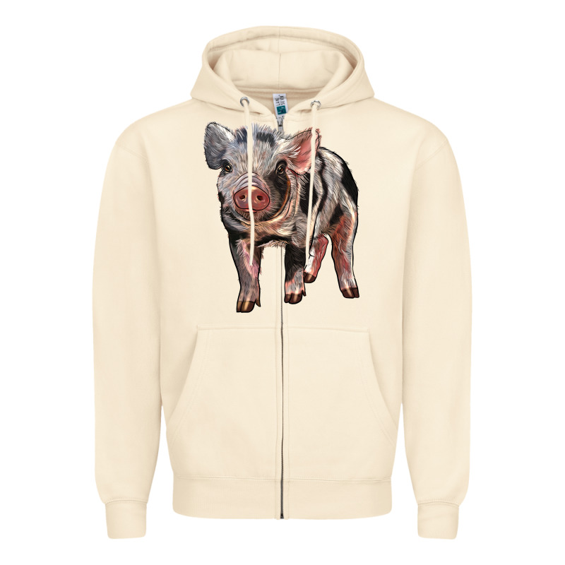 Baby Spotted Pig Zipper Hoodie by LillyAllenDesigns | Teevron