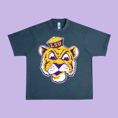Vintage Louisiana State Tiger Mascot Urban Heavy Tee Designed By Craftify