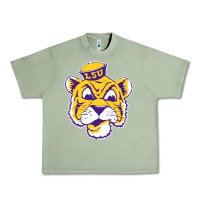 Oil Green Vintage Louisiana State Tiger Mascot Urban Heavy Tee - Craftify
