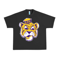 Pigment Black Vintage Louisiana State Tiger Mascot Urban Heavy Tee - Craftify
