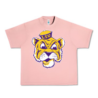 Salmon Vintage Louisiana State Tiger Mascot Urban Heavy Tee - Craftify