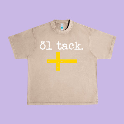 Swedish Beer Please Ol Tack Urban Heavy Tee Designed By Craftify