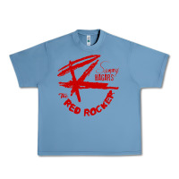 Pebble Blue red rocker music Urban Heavy Tee - Craftify
