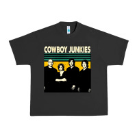 Pigment Black Cowboy Junkies, Cowboy, Junkies, Cowboy Junkie, Cowboy Junkies vintage Urban Heavy Tee - Craftify